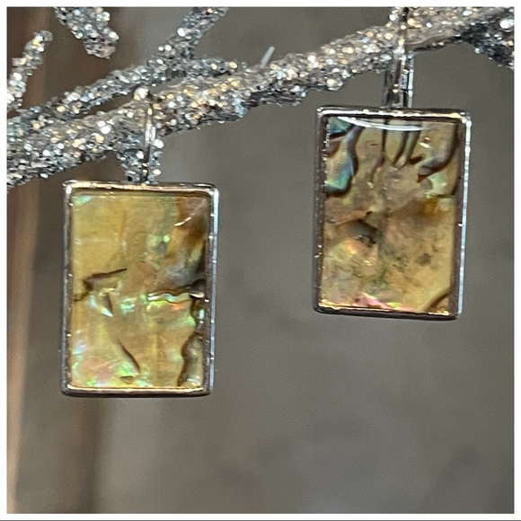 🎁 Handmade Abalone Shell Earrings - Picture 3 of 5